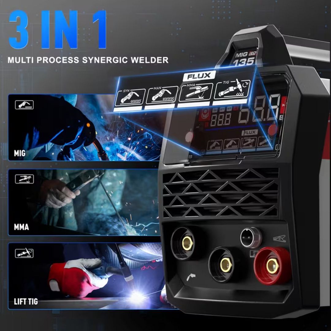 3-ü 1-də İnvertor Qaynaq Aparatı ANDELI 135A MIG / Lift TIG / MMA — Təmir və inşaat, Sumqayıt (4)