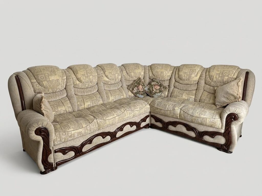 Künc divan, İşlənmiş, Açılan, Bazalı, Parça — Mebel, Zaqatala