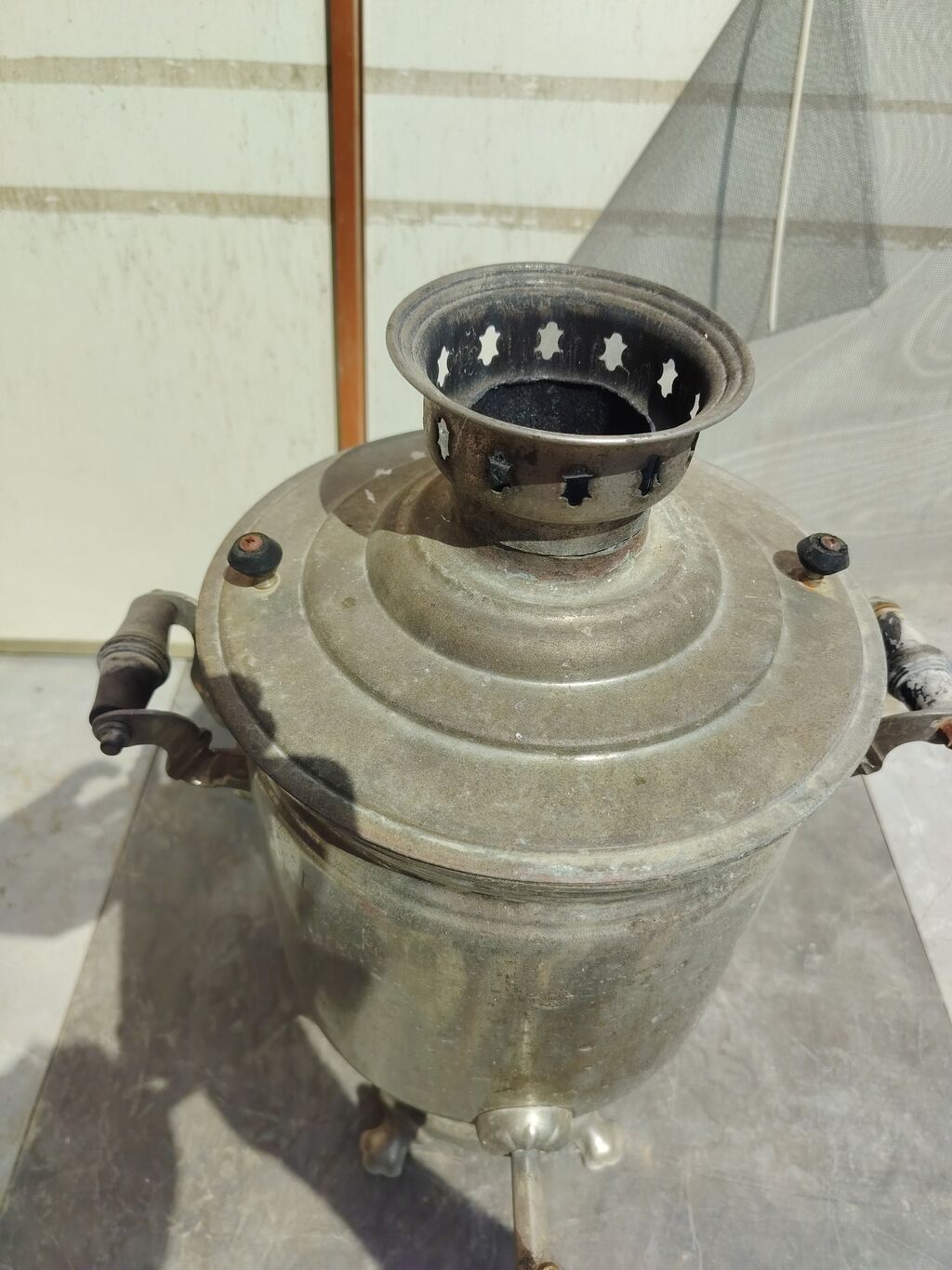 Klassik kömür/sobayaq İstilikli Samovar - Material: metal korpus — Samovarlar, Bakı