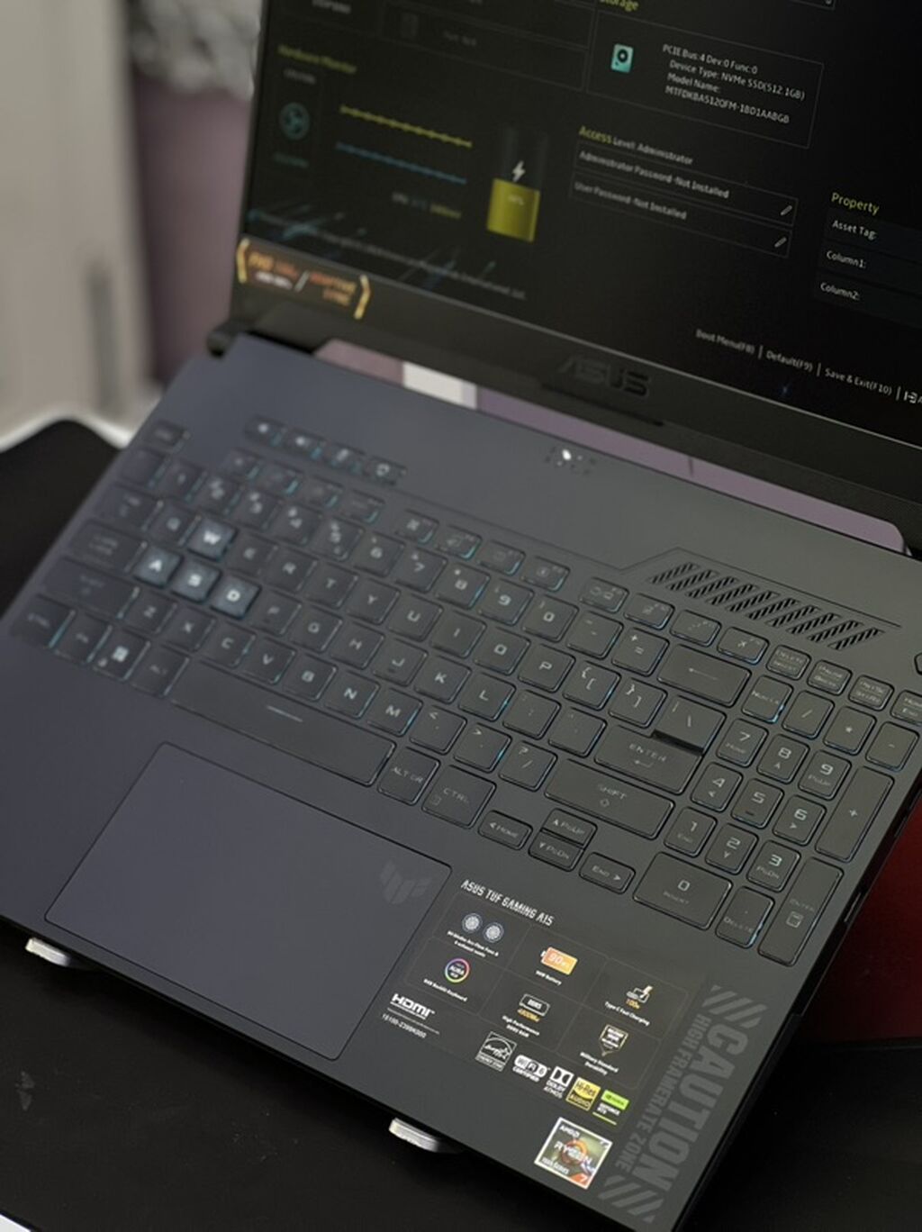 Yeni ASUS TUF Gaming, 15.6 ", AMD Ryzen 7, 512 GB, Ünvandan götürmə, Ödənişli çatdırılma, Rayonlara çatdırılma — Asus, Bakı (3)