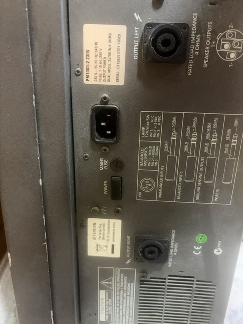 Dynacord PowerMate 1000 – gücləndiricili miks pult - Model: Dynacord — Mallar, Bakı (3)