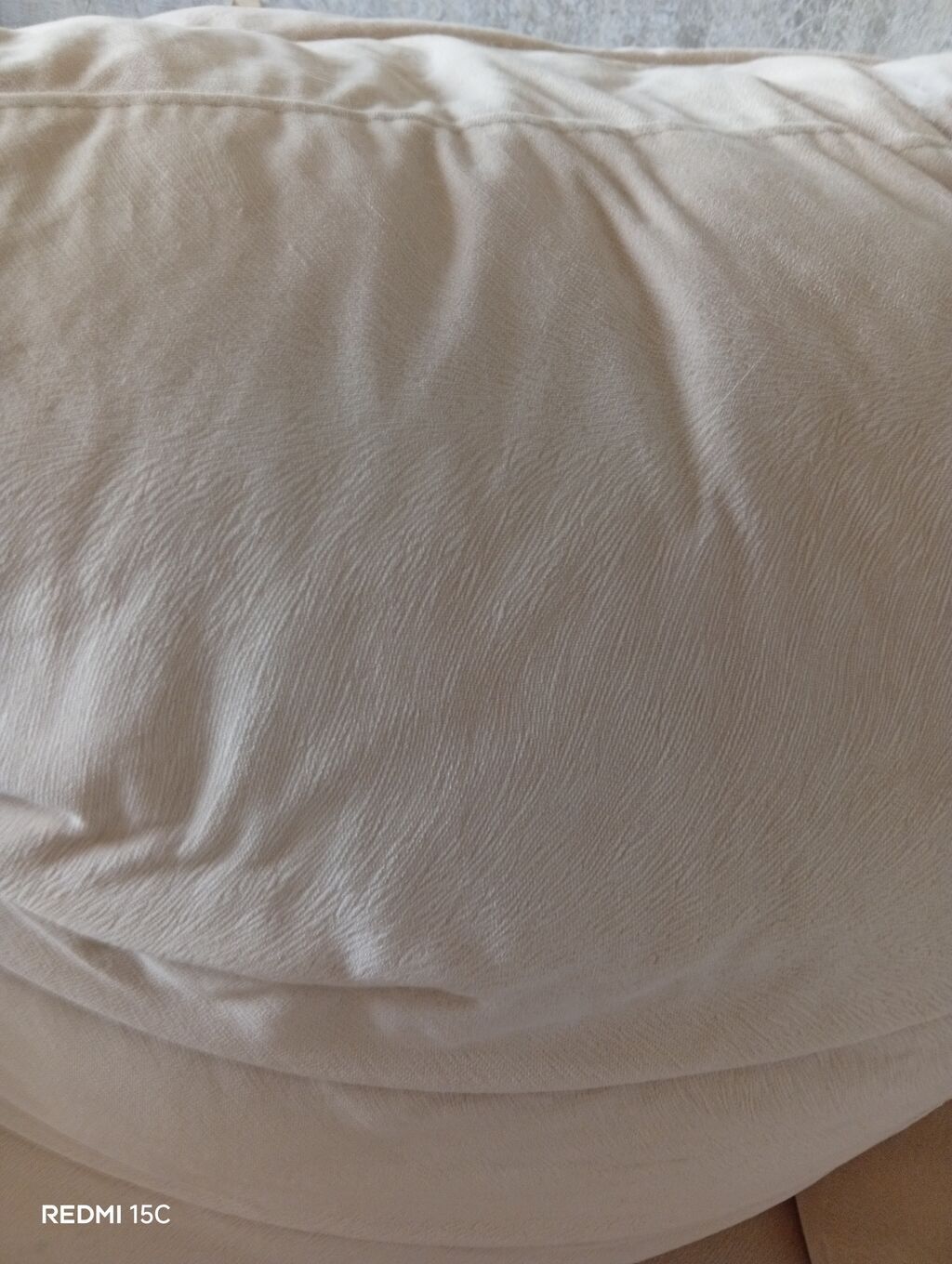 Bej rəngli yumşaq mebel dəsti - Tərkib: 3 nəfərlik divan + geniş 2 — Mebel, Bakı (5)