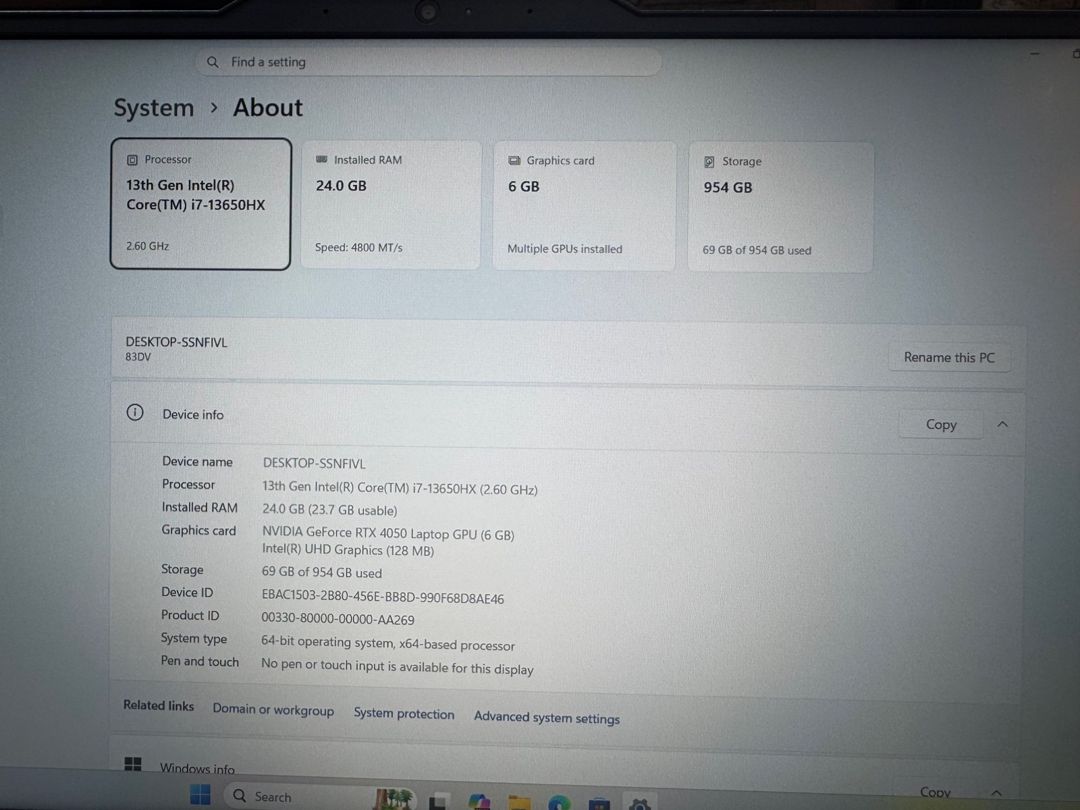 Lenovo Loq i7 RTX4050 — Elektronika, Bakı (6)