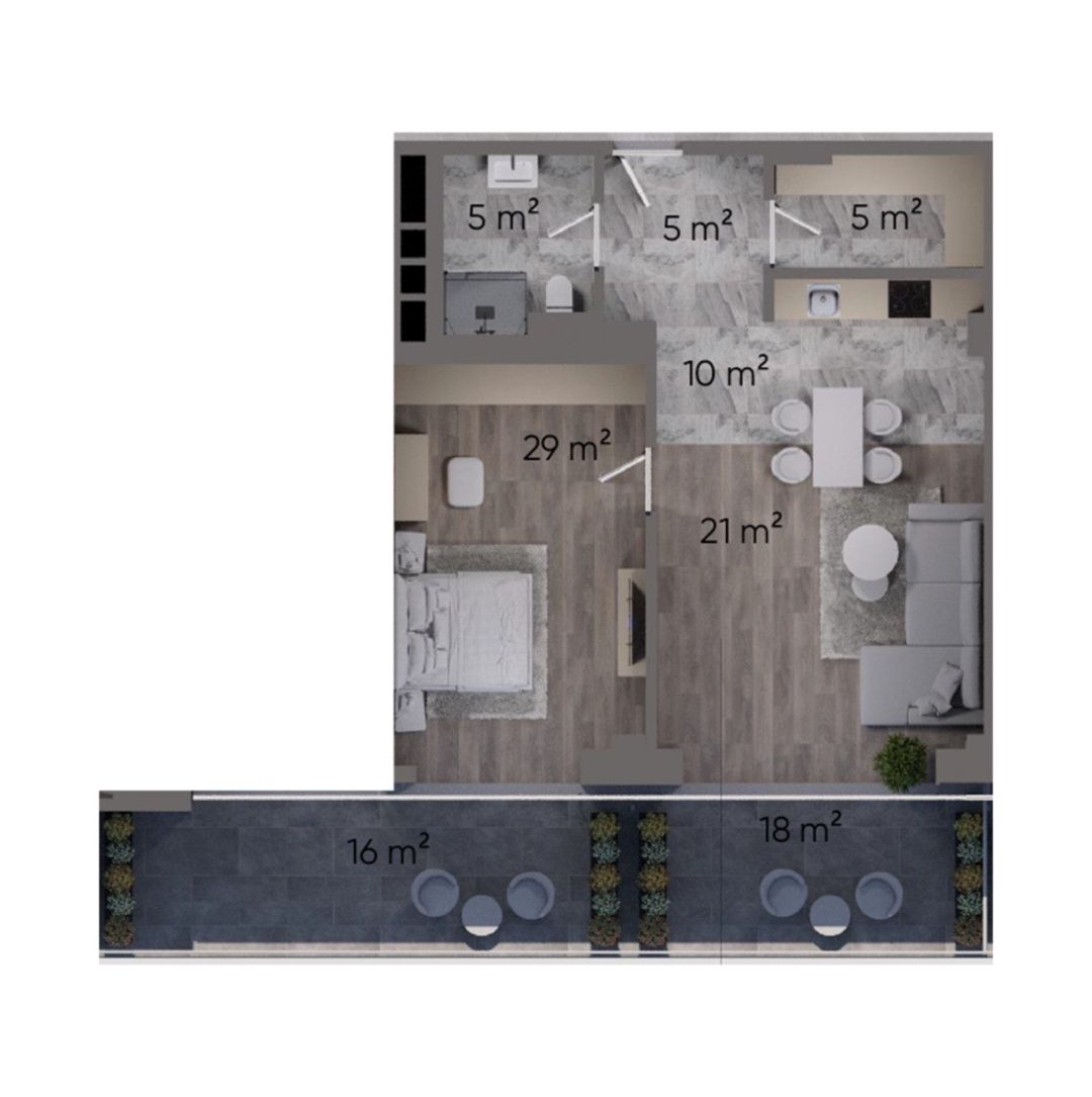 Satılır 2 otaqlı yeni tikili 96.6 m² — Mənzil, Bakı (7)