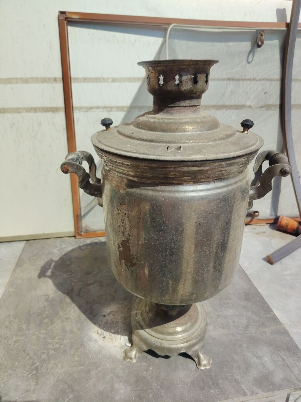 Klassik kömür/sobayaq İstilikli Samovar - Material: metal korpus — Samovarlar, Bakı (4)