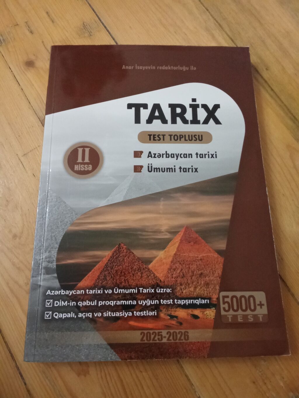 Azərbaycan Tarixi Testlər 11-ci sinif, Anar İsayev, 2-ci hissə, 2024 il — Kitablar və jurnallar, Bakı (4)