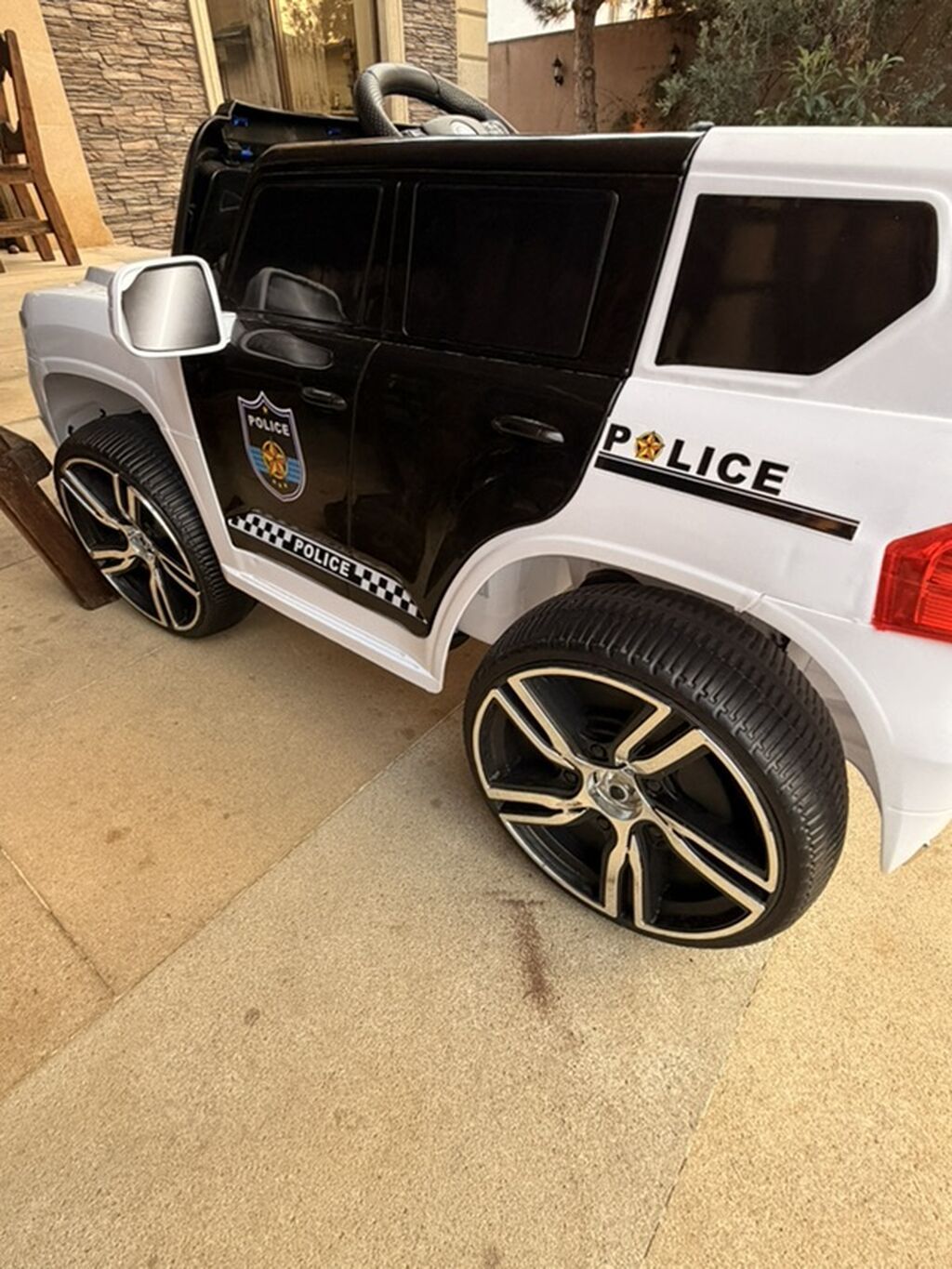 Uşaq üçün elektrikli polis maşını - Model: 2 yerlik uşaq elektro-kart — Mallar, Bakı (5)