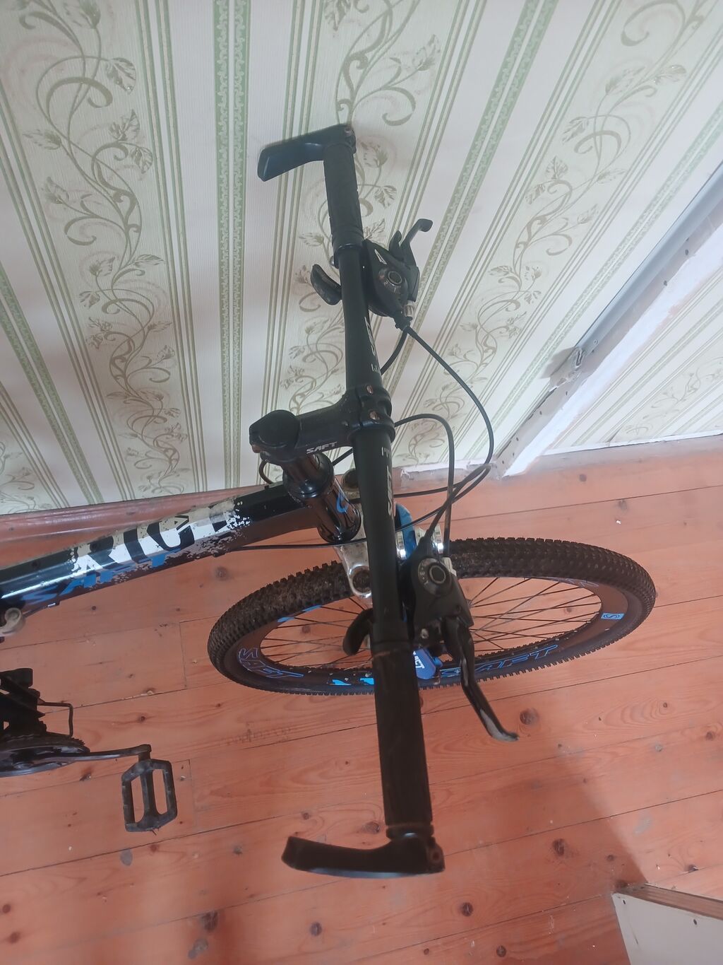 SAFT markalı dağ/trekkinq tipli velosiped. Qara-göy rəng — Dağ velosipedləri, Bakı (2)