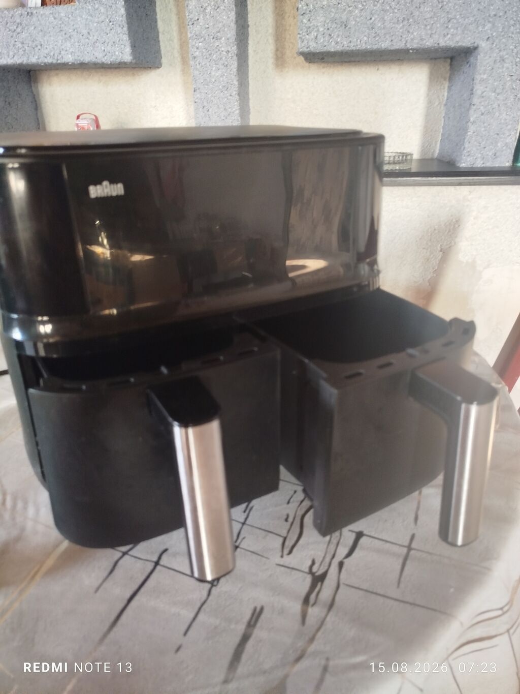 İki məhsul bir yerdə: 1) Braun iki bölməli hava fritözü (air fryer) - — Elektronika, Bakı (2)