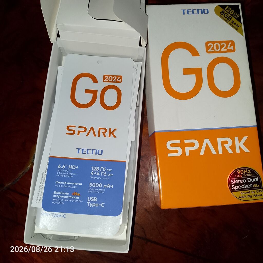 Tecno Spark Go 2024, 128 GB, rəng - Qara, Barmaq izi — Tecno, Bakı (5)