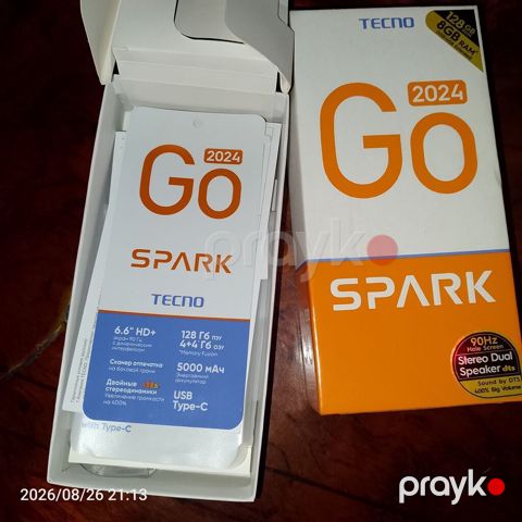 Tecno Spark Go 2024, 128 GB, İki sim kartlı — Bakı