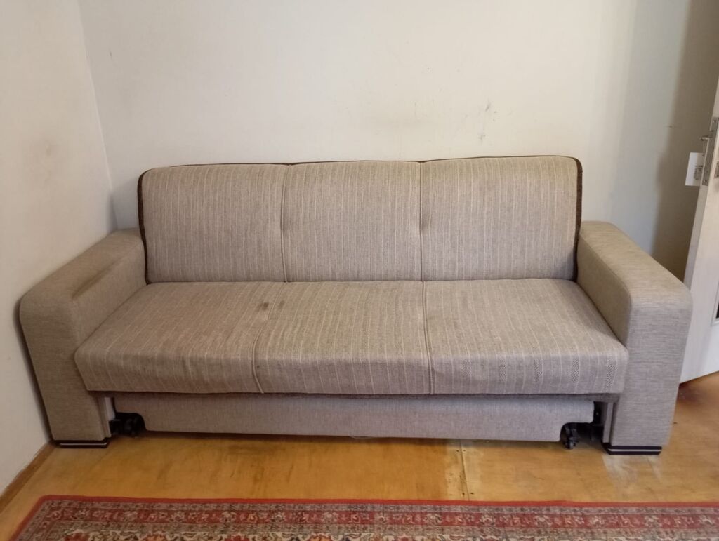 İşlənmiş, Divan-kravat, 2 kreslo, Bazalı, Açılan — Mebel, Bakı (5)