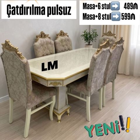 Möhtəşəm TACMARAL masa dəsti👑 Yüksək keyfiyyətlə Qiymət : Masa — Bakı