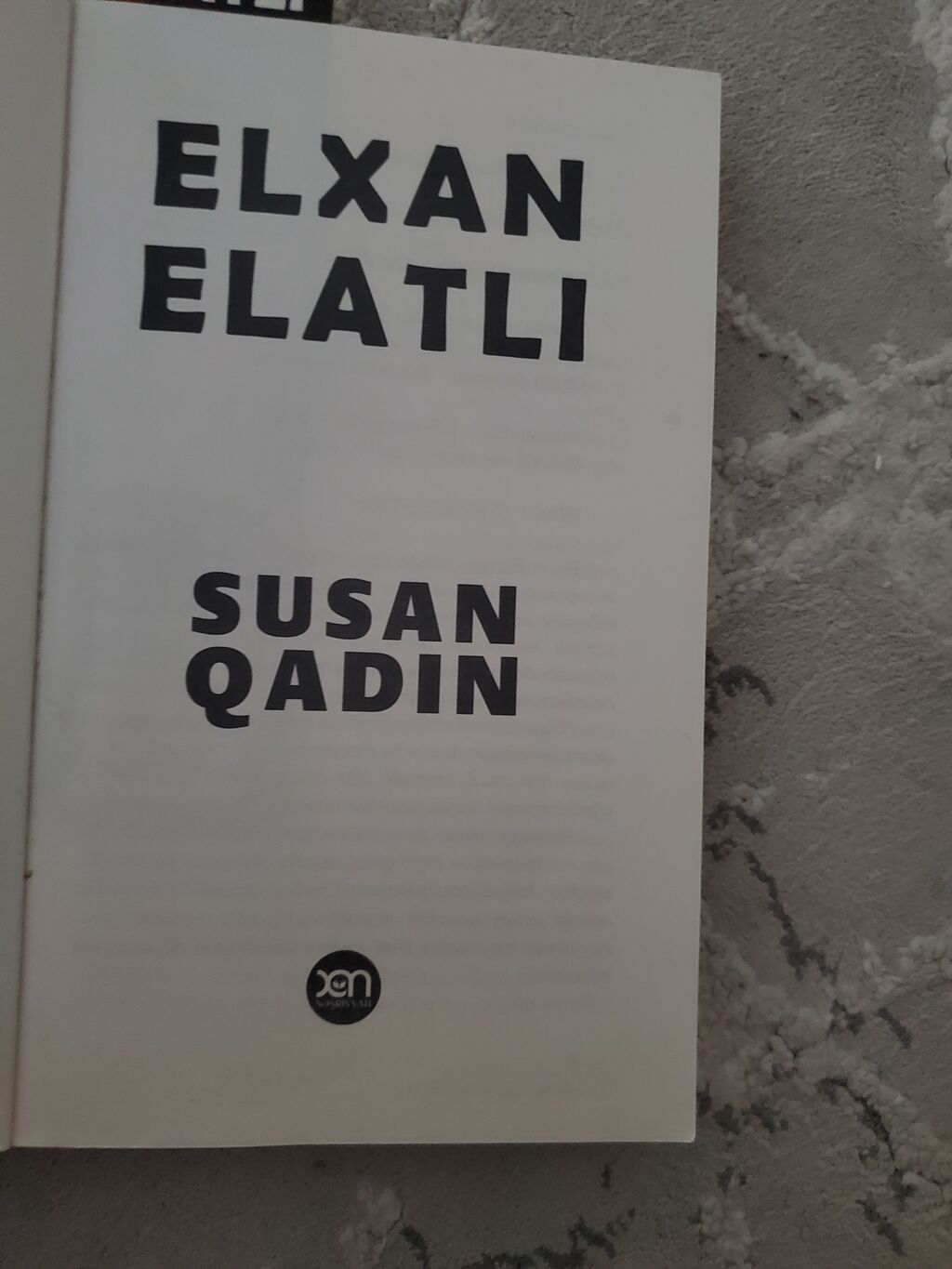 Elxan Elatlı – “Susan Qadın” (detektiv roman) - Müəllif: Elxan Elatlı — Kitablar və jurnallar, Bakı (3)
