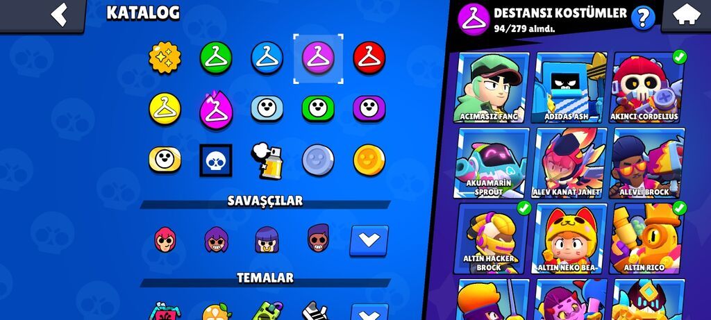 Brawl Stars hesabı – yüksək səviyyəli oyun profili - Kupa yolu: 44 — Digər, Mingəçevir (3)
