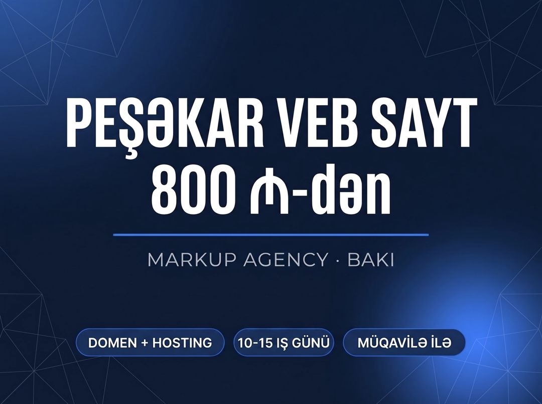 Veb sayt hazırlanması — Xidmətlər, Bakı