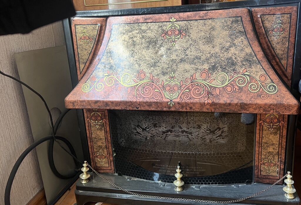 Dekorativ elektrik kamin sobası. Korpus üzərində klassik üslubda — Mallar, Sabirabad (2)