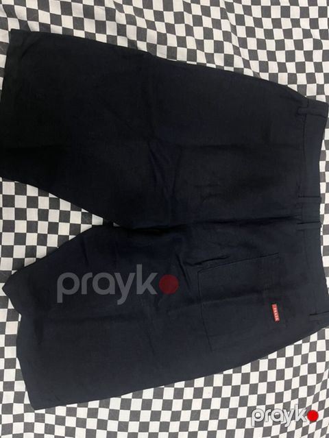 Prada kişi şortiki Tünd göy rəngli klassik üslubda kişi şortiki