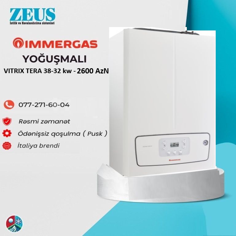 Immergas Vitrix Tera 38 Yoğuşmalı Kombi — Kombilər, Bakı