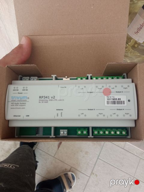 Trivum RP341 v2 smart multiroom audio sistemi. Cihaz hi-fi audio