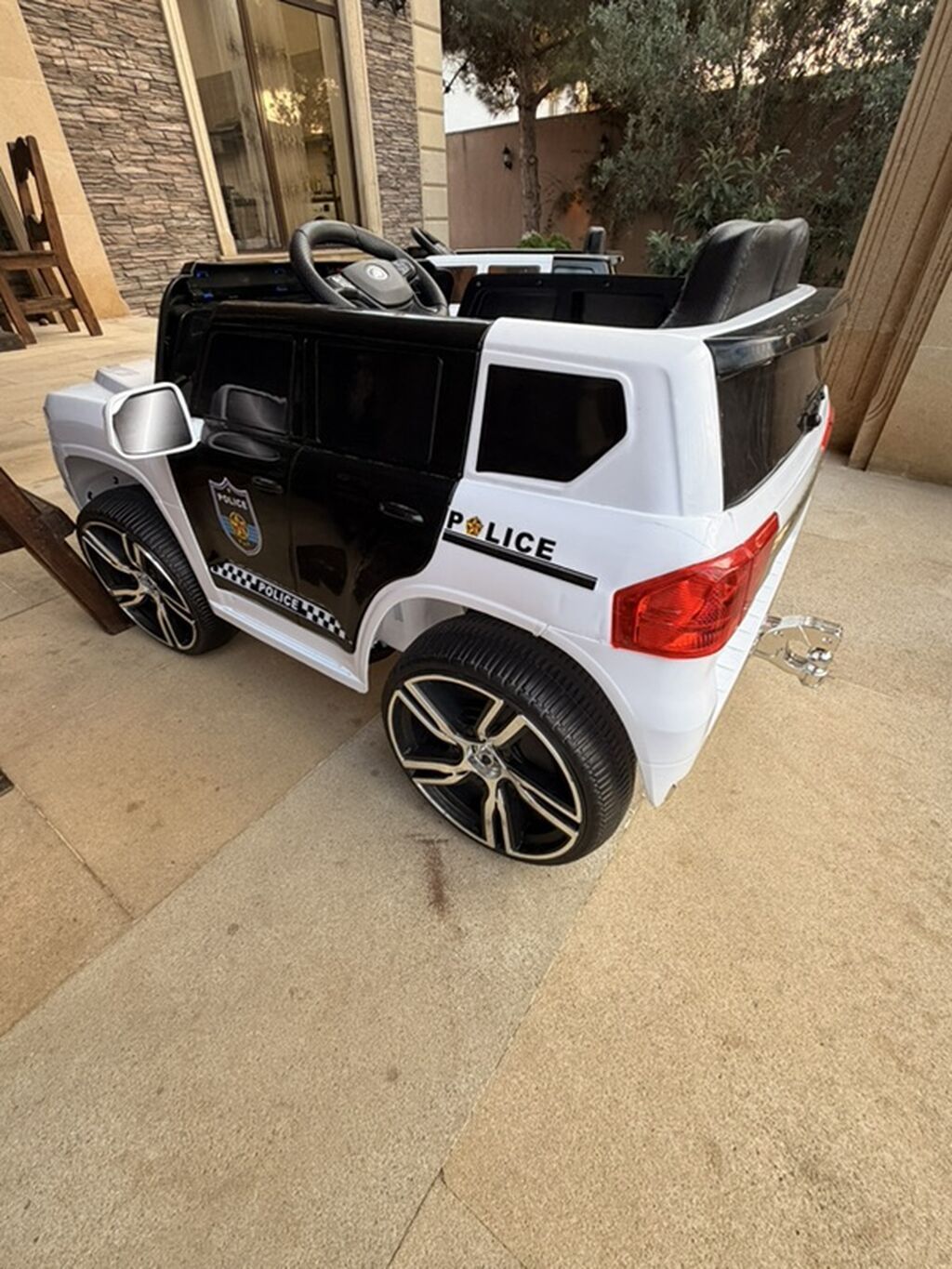 Uşaq üçün elektrikli polis maşını - Model: 2 yerlik uşaq elektro-kart — Mallar, Bakı (7)