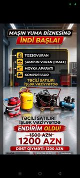 Maşın yuma üçün tam avadanlıq dəsti Dəst tərkibi: - Tozsoran (MAX) – — Mallar