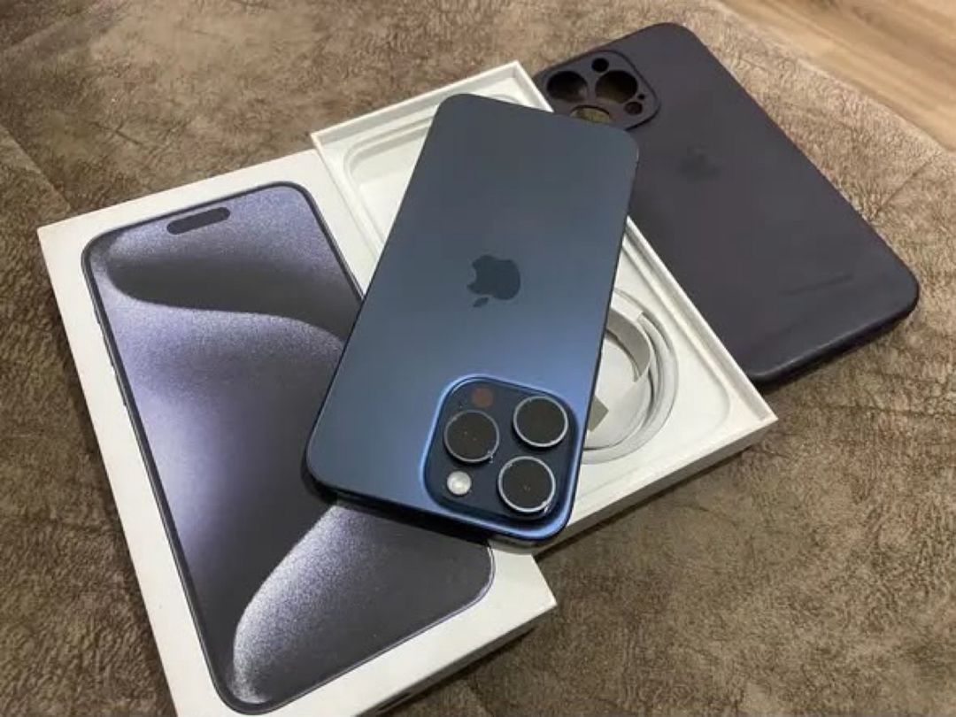 Apple iPhone 15 Pro Max Blue Titanium 256GB/8GB — Smartfonlar, Bakı