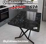 Qatlanan MASALAR Yeni və sifarişlə Qiymət: 67₼ Çatdırılma — Masalar
