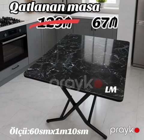 Qatlanan MASALAR Yeni və sifarişlə Qiymət: 67₼ Çatdırılma