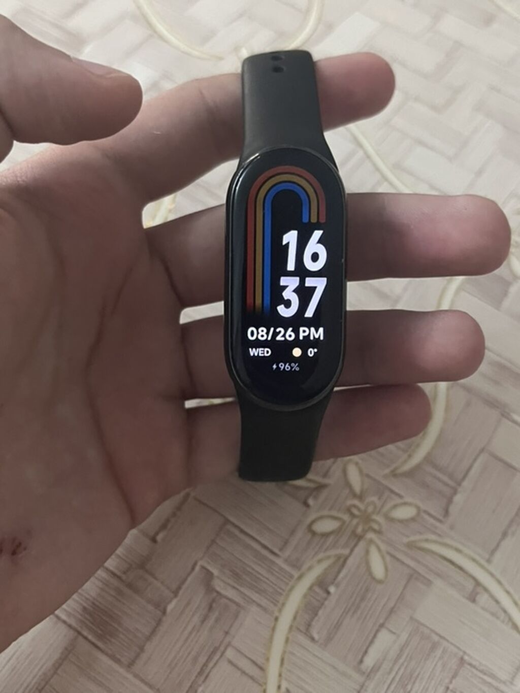 Qara rəngli Xiaomi smart band fitness qolbağı. Məhsulun görünən — Aksesuarlar, Bakı (2)