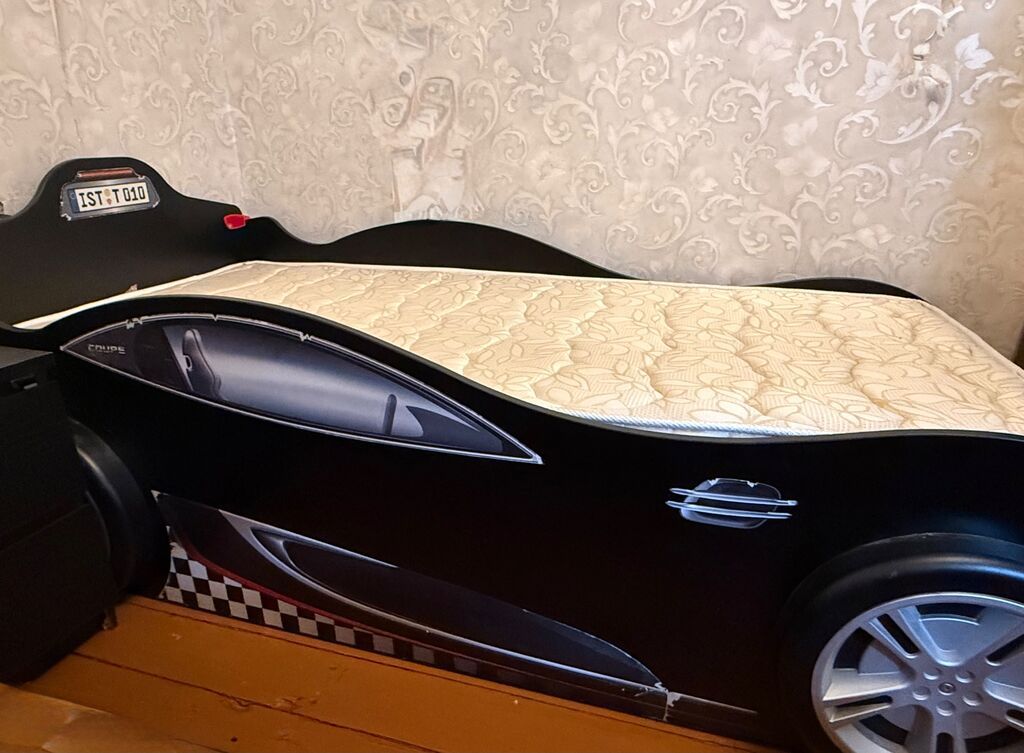 Uşaq otağı üçün mebel dəsti təqdim olunur: avtomobil formalı tək — Mebel, Masazır (5)