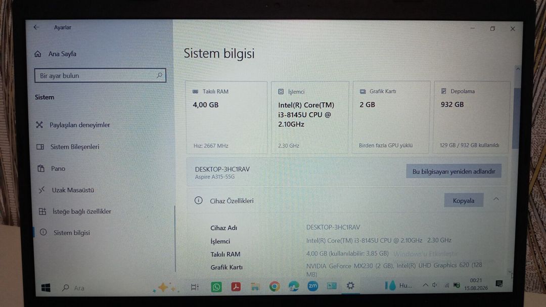 Noutbuk Acer — Elektronika, Şəmkir (2)