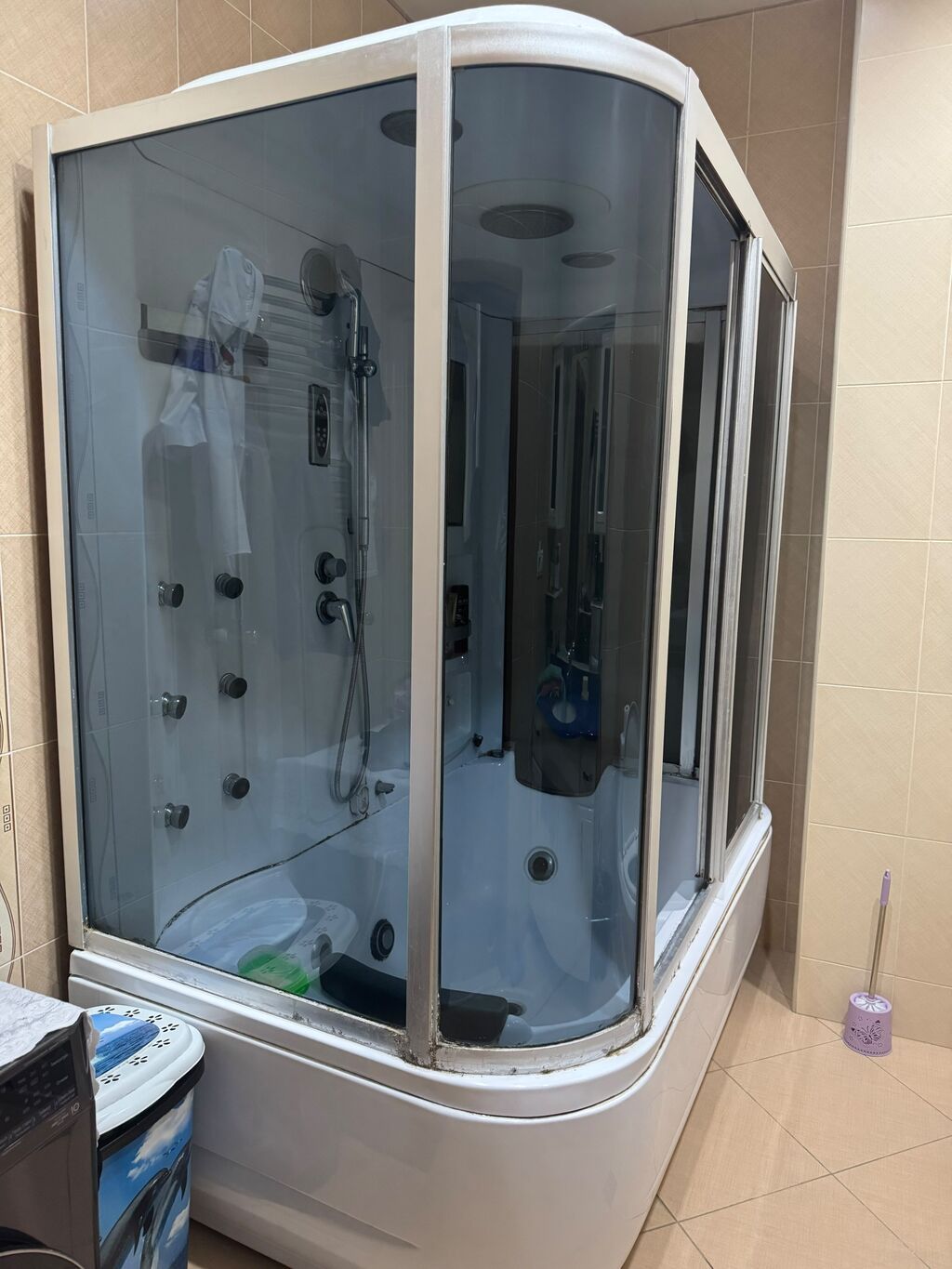 Hidromasaj funksiyalı duş kabinası-vanna komplekti. Məhsul iri — Santexnika, Bakı (4)