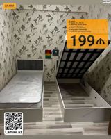 Çarpayı – açılan baza ilə - Ölçü: 90 × 200 sm - Mexanizm: Açılan — Mebel