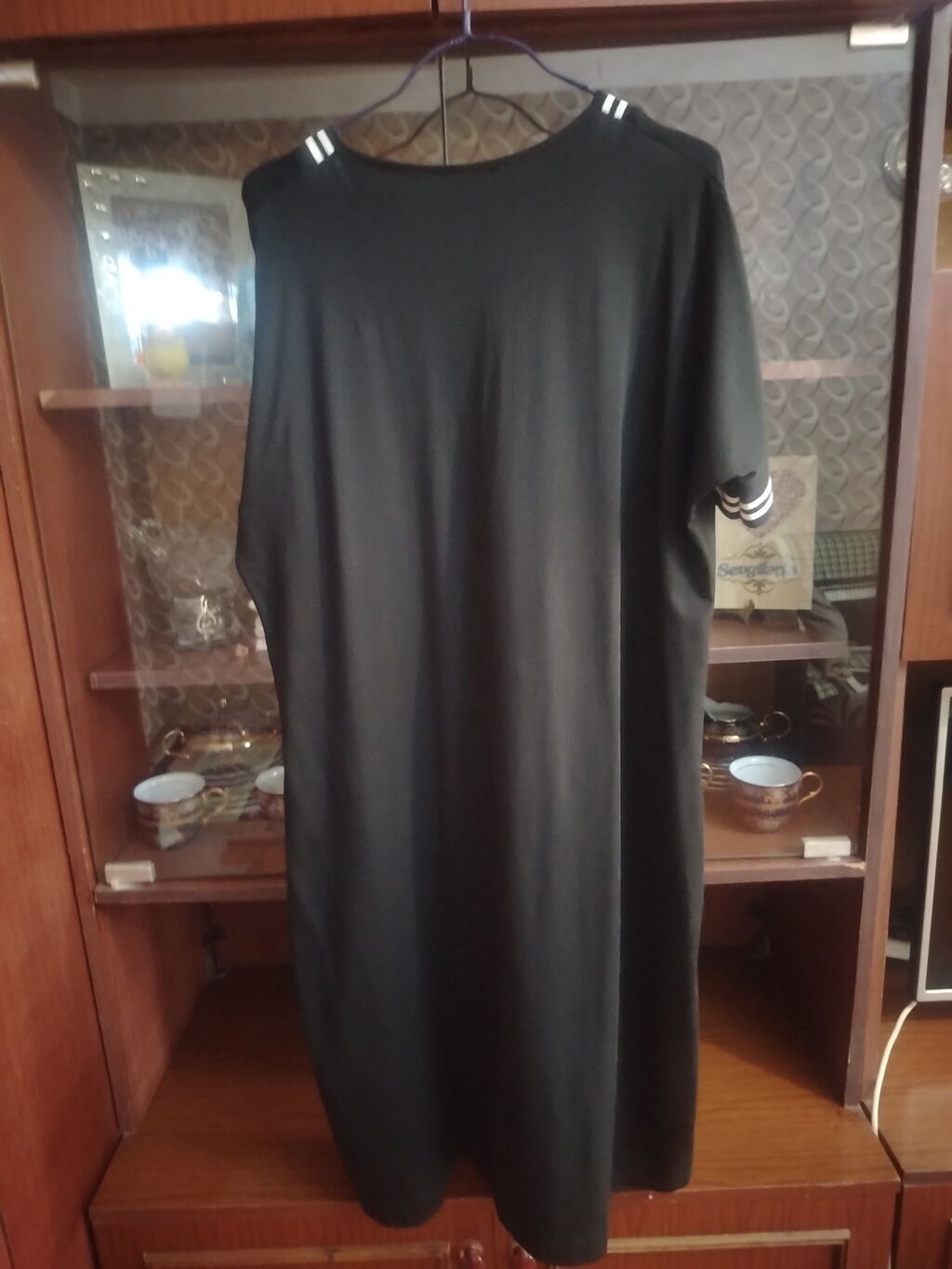 Qara gündəlik qadın paltarı - Model: Düz kəsimli, rahat “oversize” — Şəxsi əşyalar, Bakı (2)