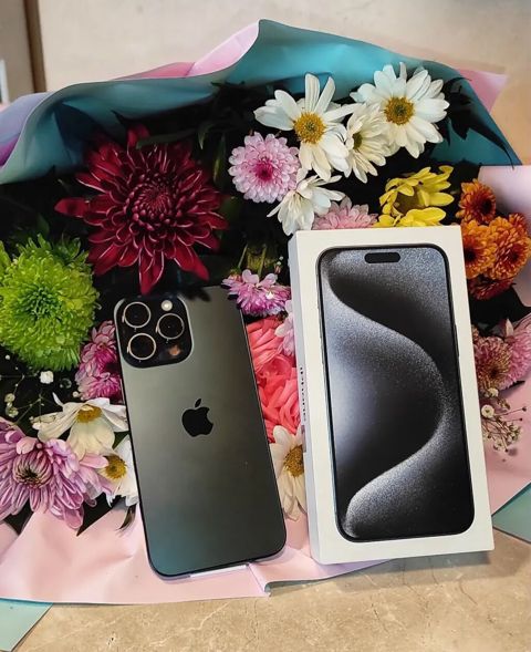 IPhone 15 Pro Max, 256 GB, Blue Titanium, Barmaq izi, Face ID — Bakı