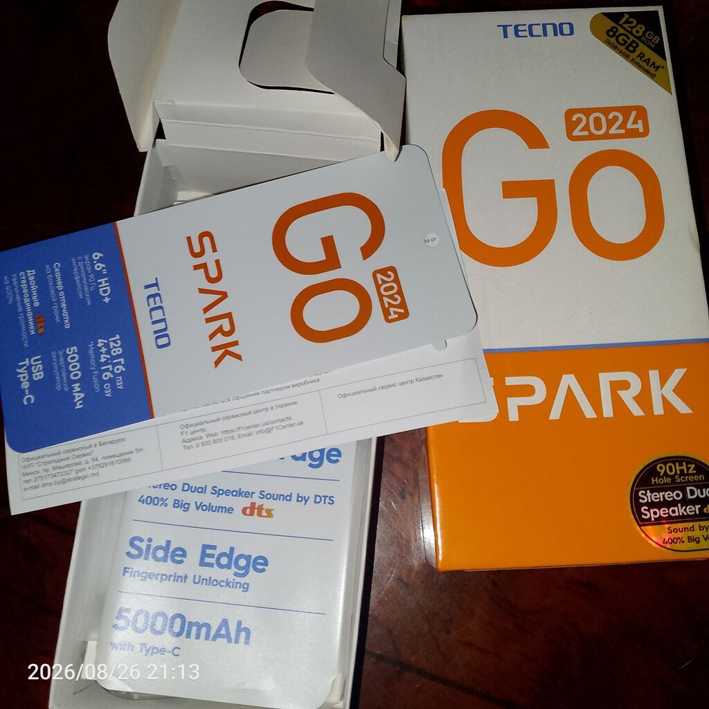 Tecno Spark Go 2024, 128 GB, rəng - Qara, Barmaq izi — Tecno, Bakı (4)