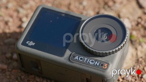 DJI Osmo Action seriyalı aksiyon kamera. Şəkillərdə həm Action 3, həm