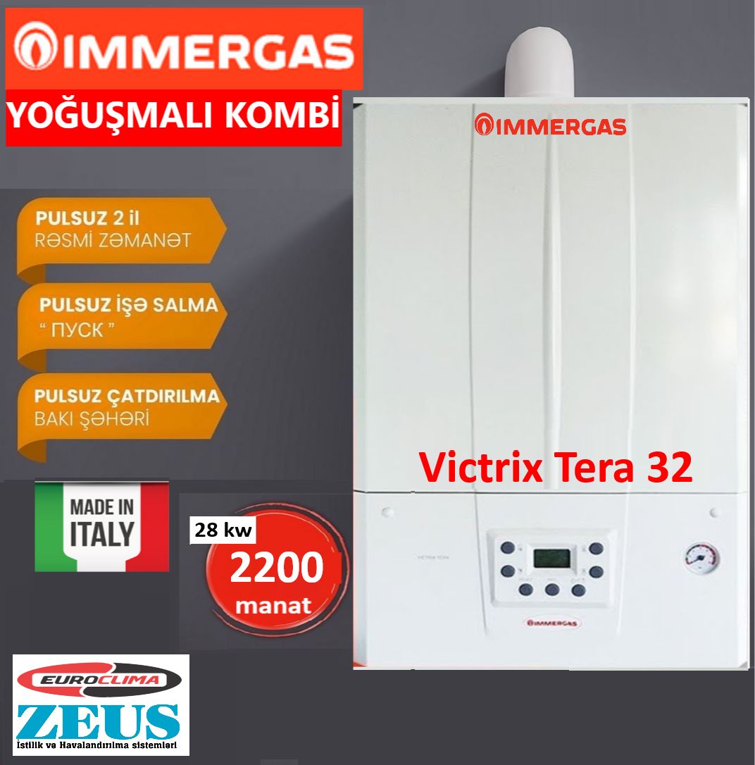 Kombi Yoğuşmalı İmmergas Vitrix Tera 32 - 2200 AZN — Kombilər, Bakı (4)
