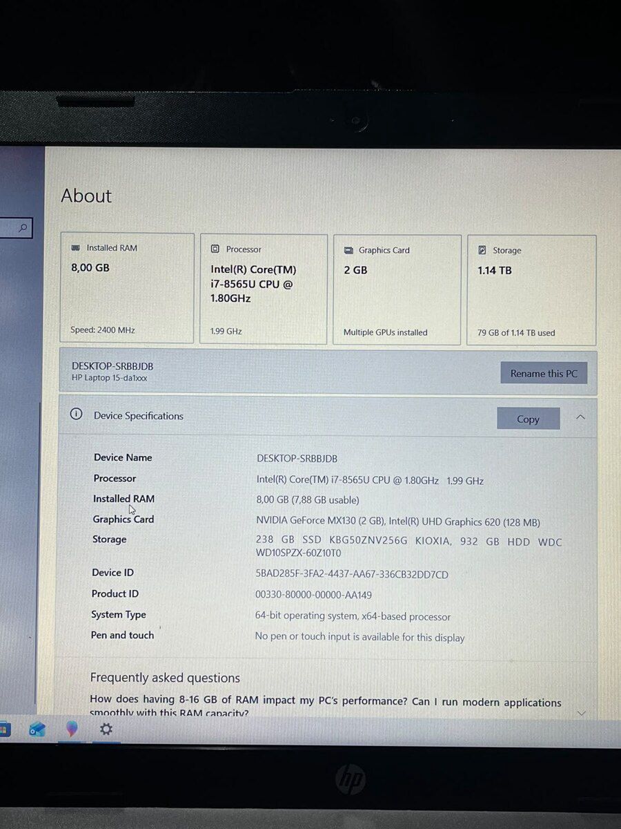 Noutbuk HP — Elektronika, Bakı (3)