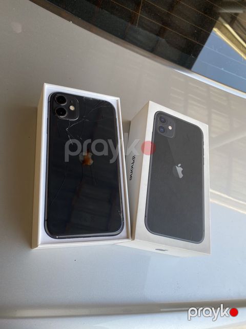 IPhone 11, 64 GB, Qara, Simsiz şarj, Face ID