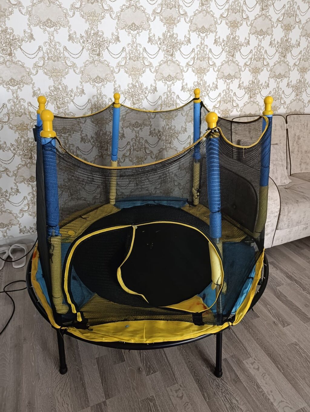 İşlənmişdir. təcili satılır Uşaq üçün dairəvi mini trambolin. Model — İdman və istirahət, Gəncə (2)