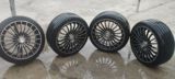 Avtomobil üçün 4 ədəd qara yüngül lehimli disk və təkər komplekti — Cars
