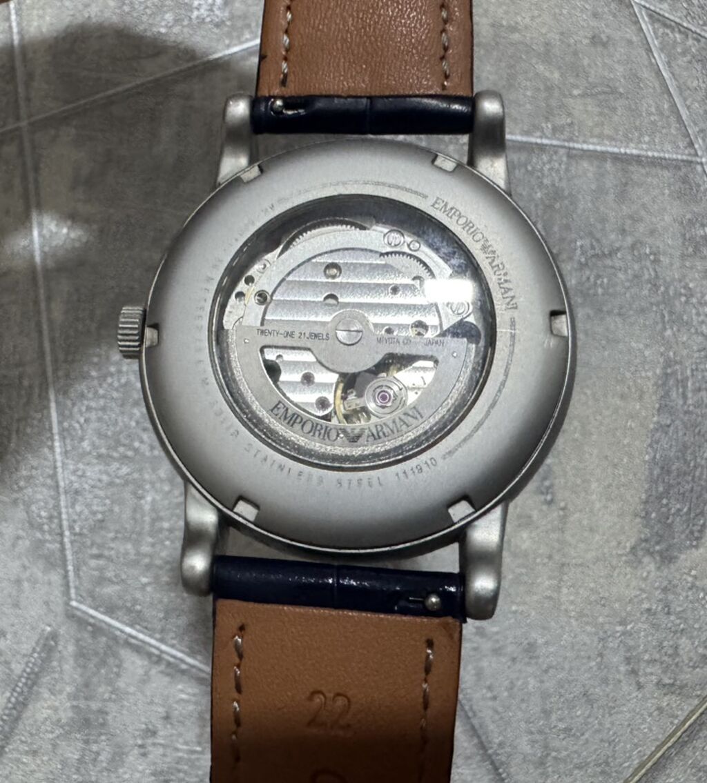 Emporio Armani avtomatik kişi saatı - Korpus: paslanmayan polad - — Qol saatları, Sumqayıt (2)