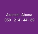 Azercell Abunə nömrəsi: 050 214-44-69 Təzədir istifadə olunmur — Товары