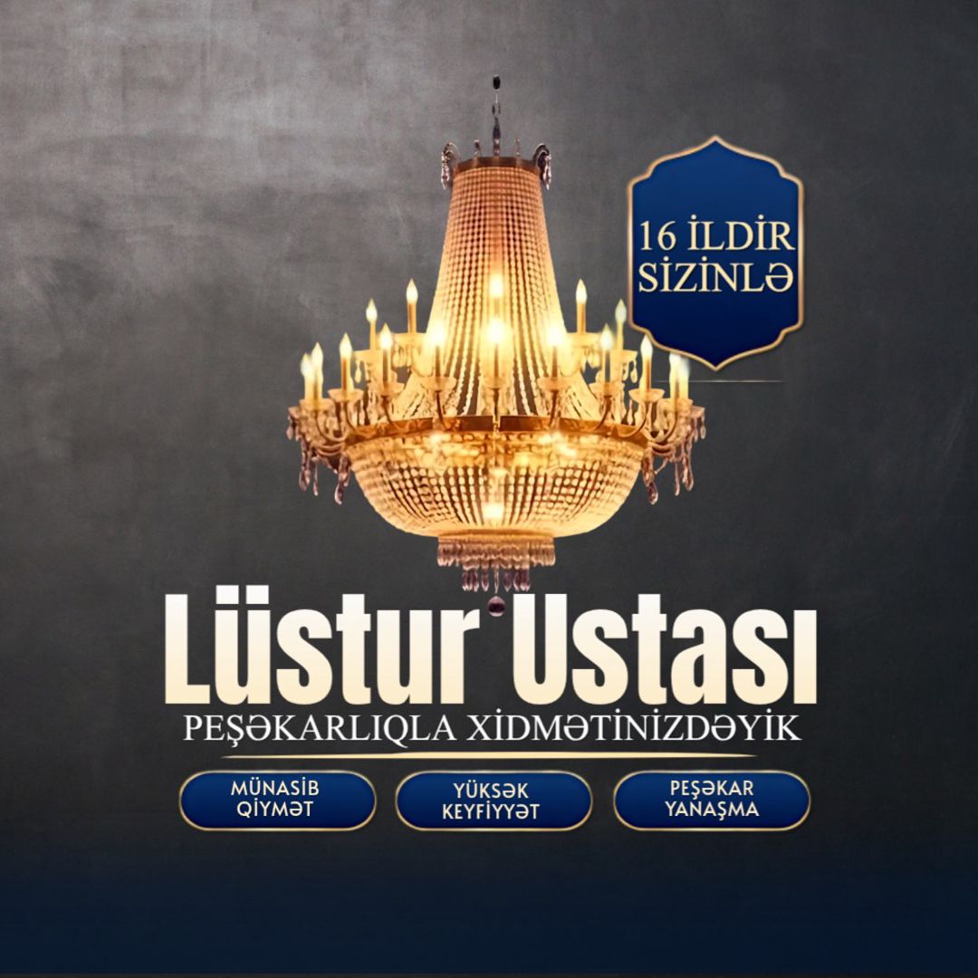 Çilçıraq ustası — Təmir və inşaat, Bakı
