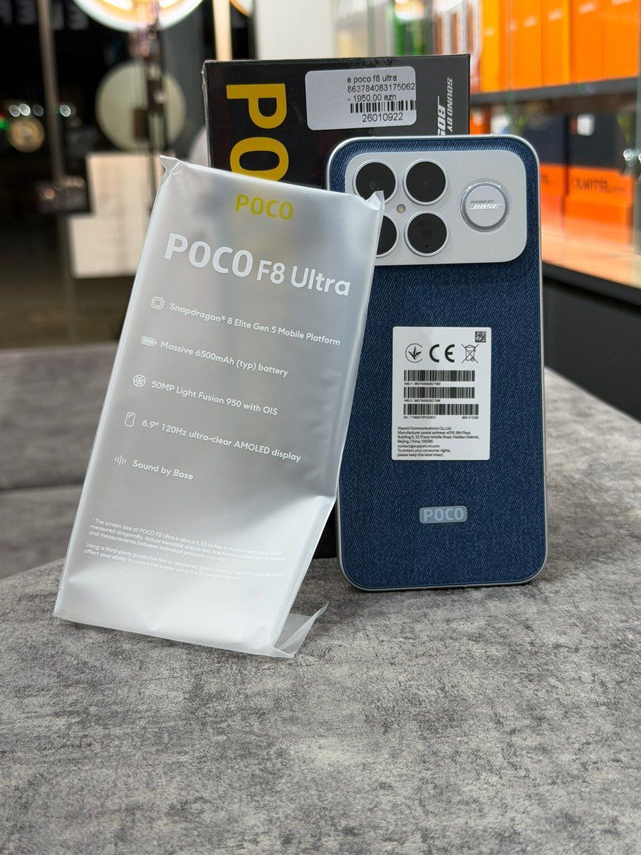 Xiaomi Poco F8 Ultra Denim Blue 512GB/16GB — Smartfonlar, Bakı (2)
