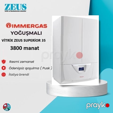 Kombi Yoğuşmalı İmmergas Vitrix Zeus Superior 35 kw