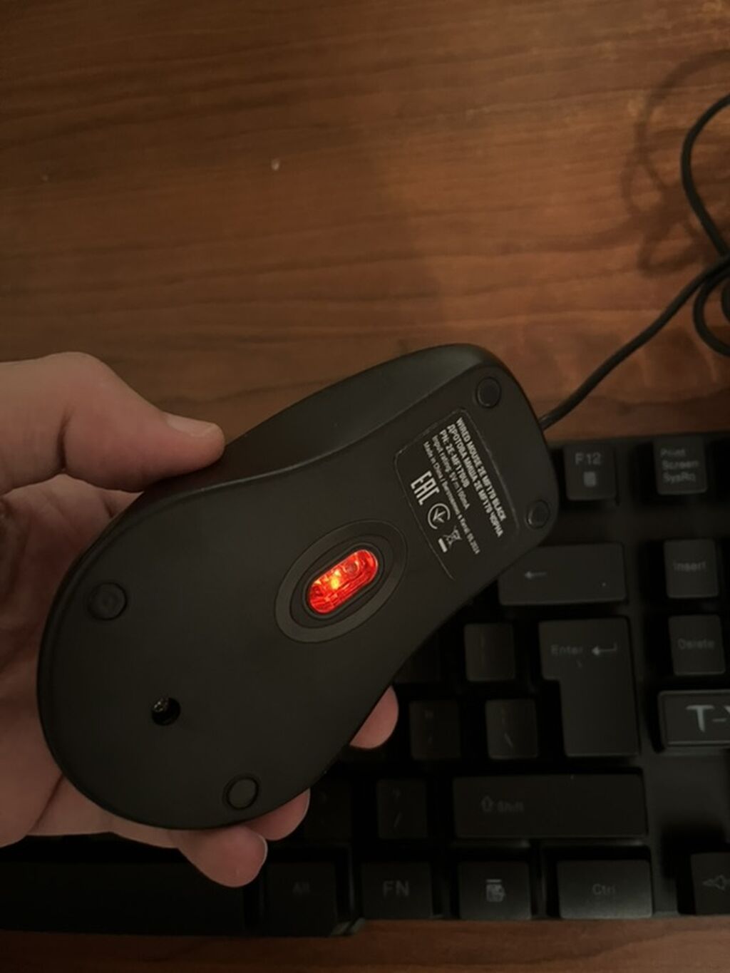 T-WOLF simli oyun klaviaturası və optik siçan dəsti - Tam ölçülü — Elektronika, Bakı (3)