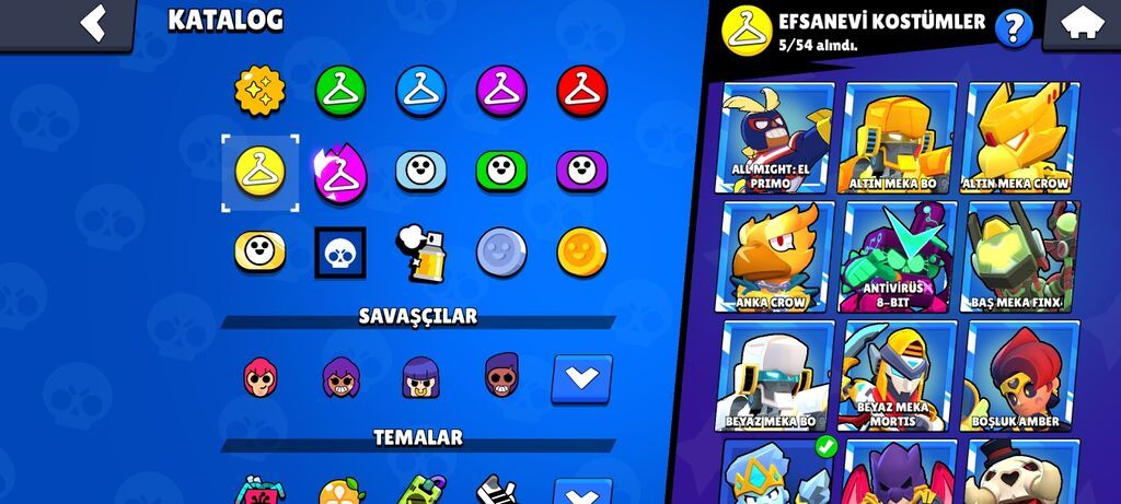 Brawl Stars hesabı – yüksək səviyyəli oyun profili - Kupa yolu: 44 — Digər, Mingəçevir (10)